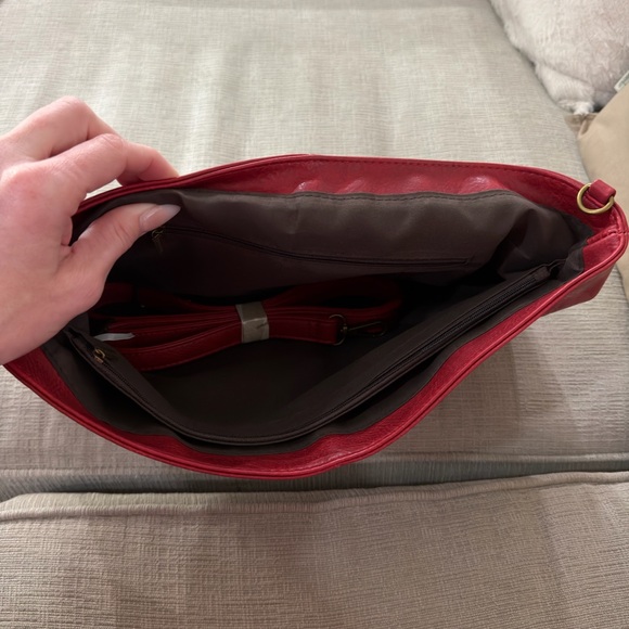 Oversized Red Clutch Bag - Picture 6 of 9